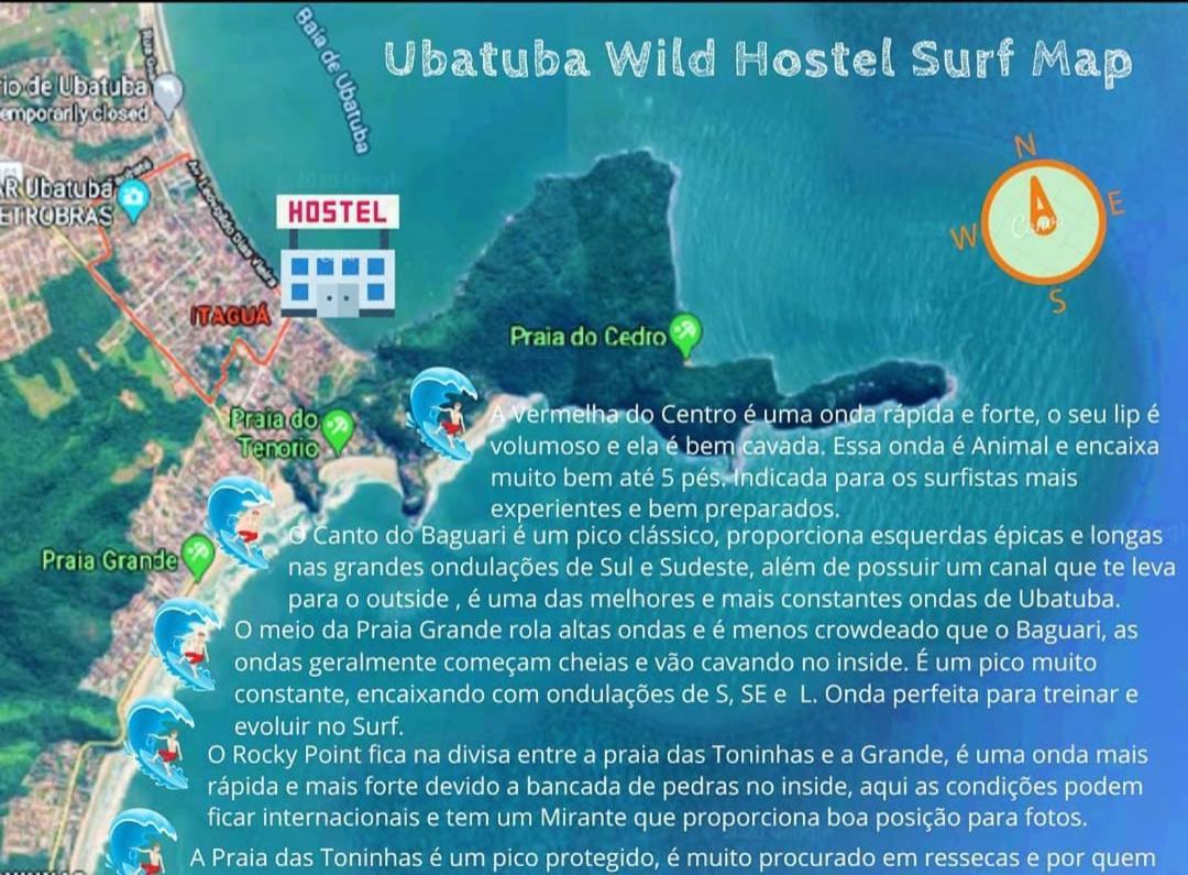 Ubatuba Wild Surf Hostel Eksteriør bilde